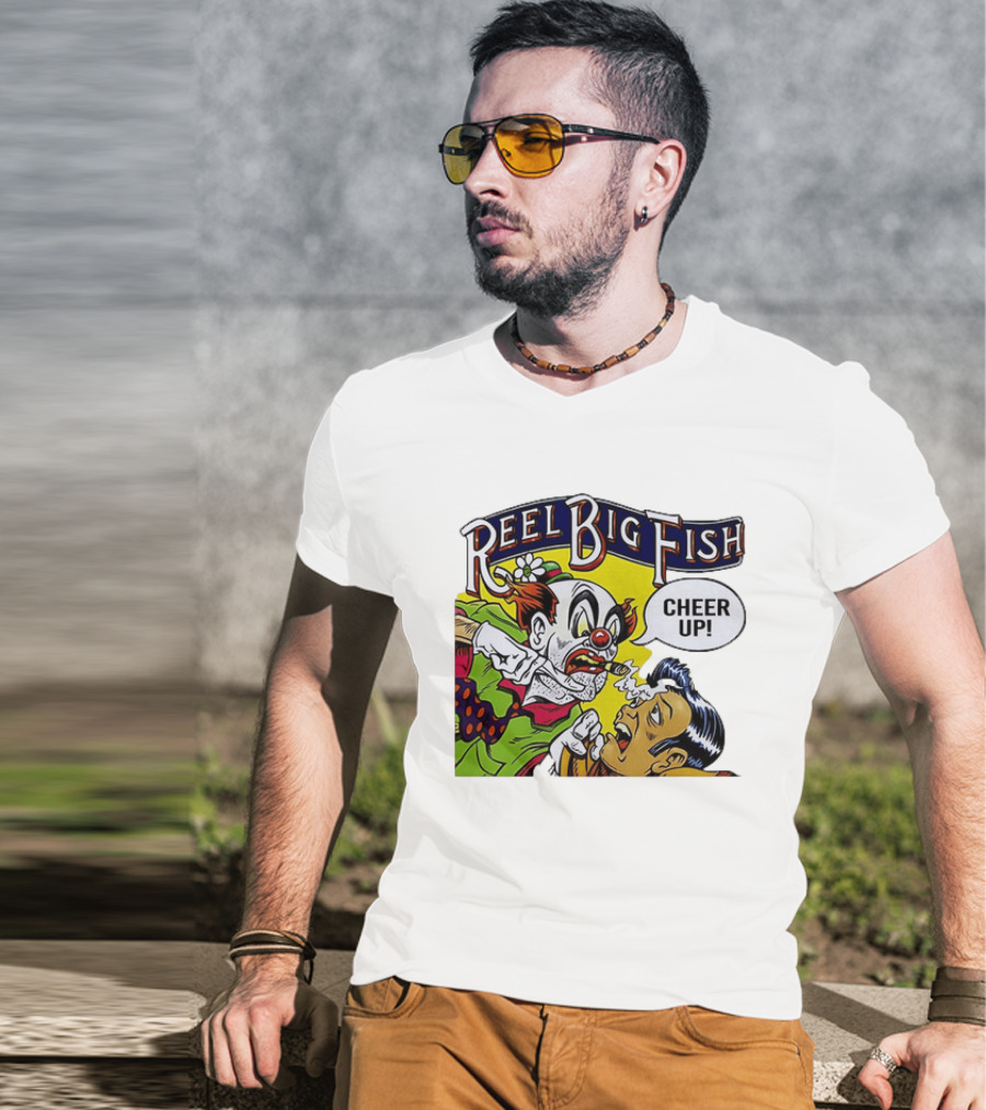 Reel Big Fish Cheer Up Clown Comic T-Shirt