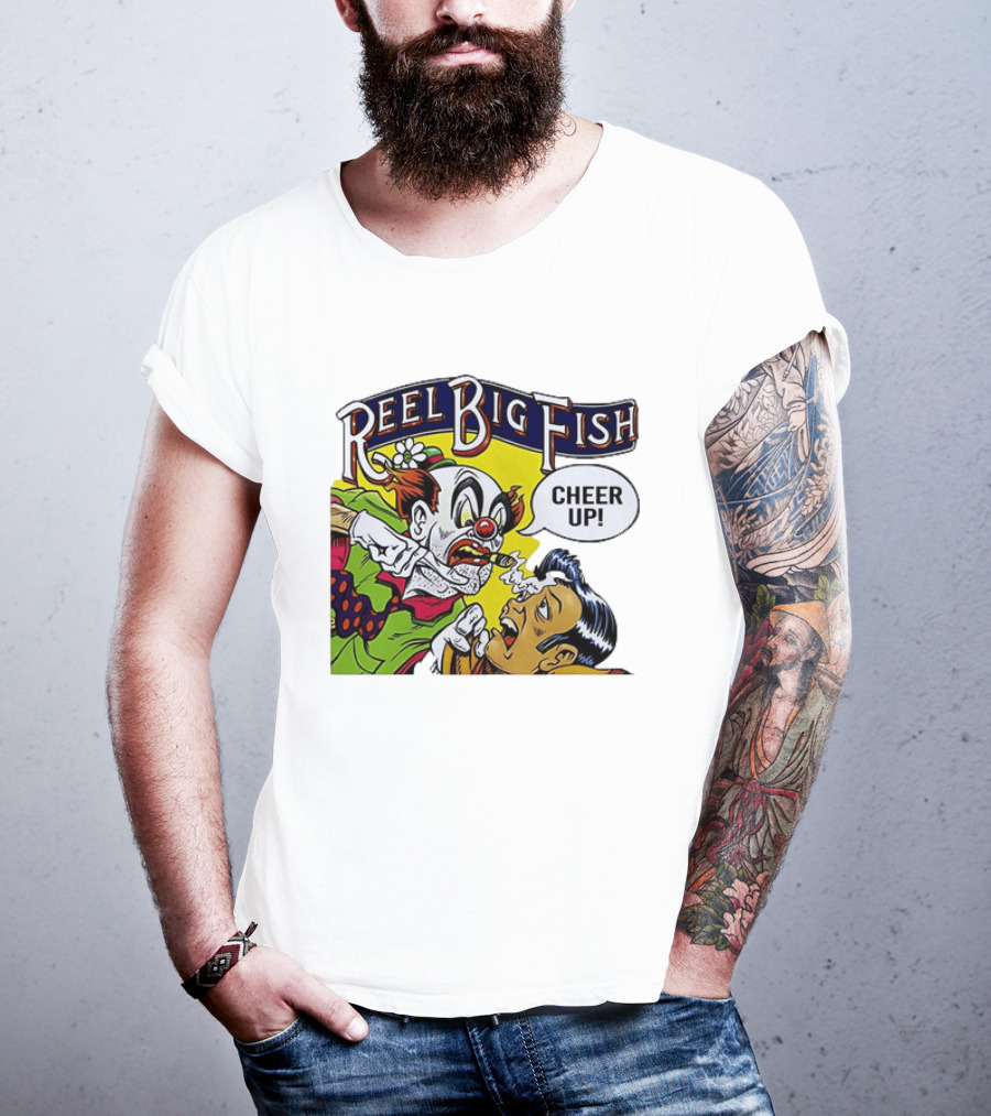 Reel Big Fish Cheer Up Clown Comic T-Shirt