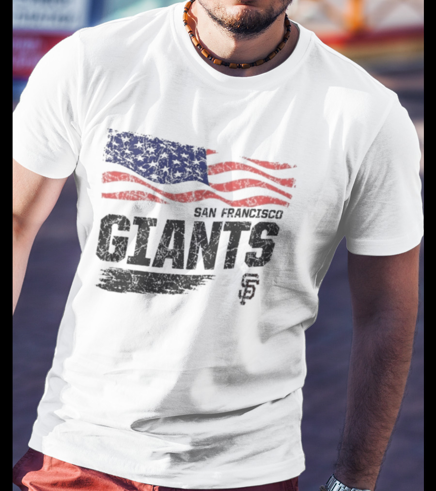 San Francisco Giants USA Flag Stars And Stripes T-Shirt