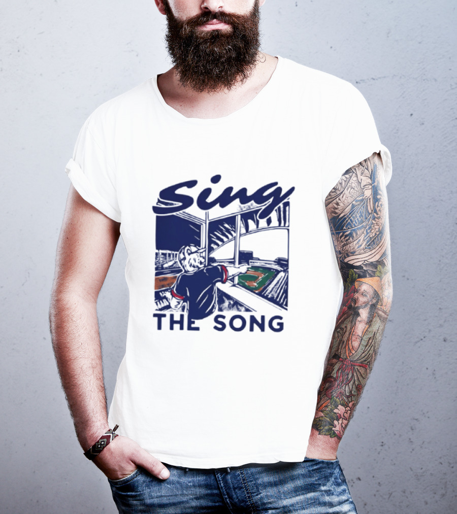 Sing The Song Chicago Cubs Clark The Cub Baseball Stadium Music T-Shirt