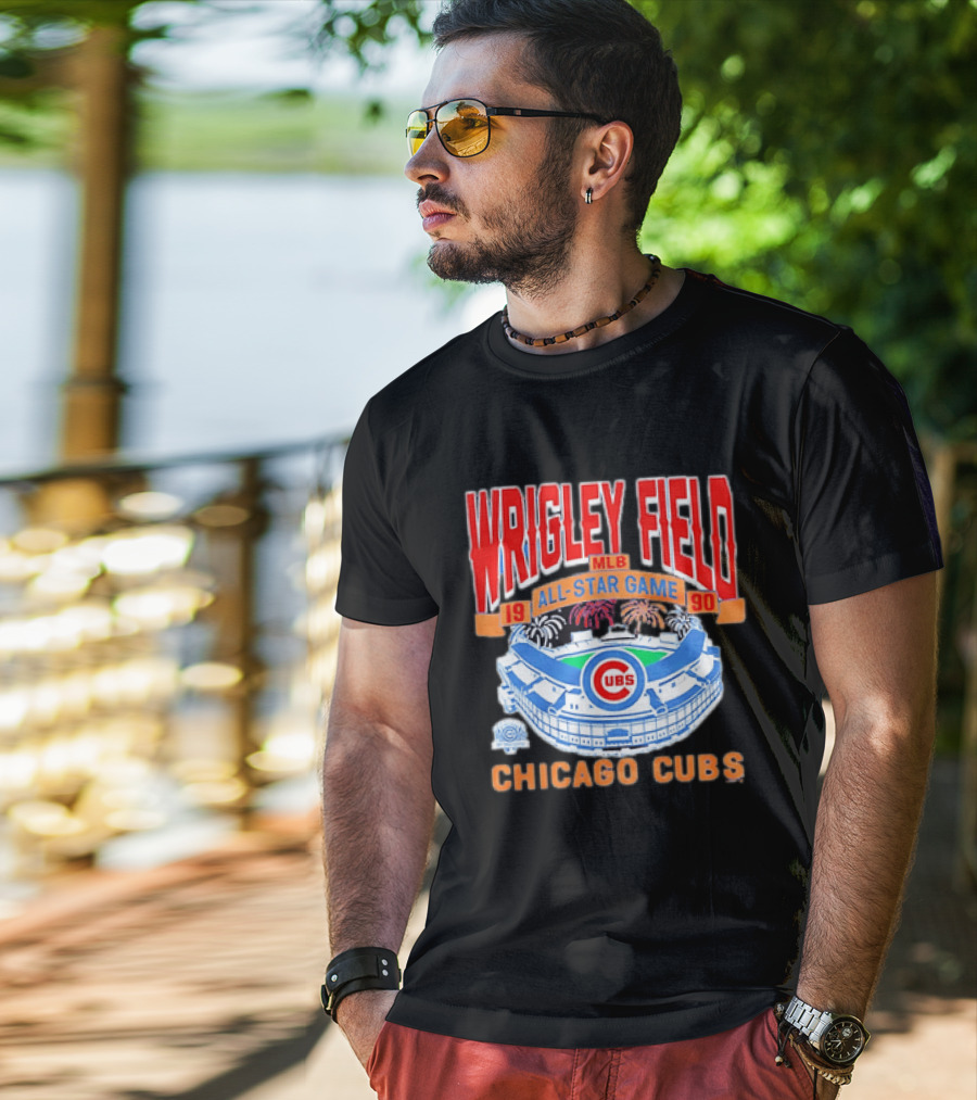 Wrigley Field 1990 MLB All Star Game Chicago Cubs T-Shirt