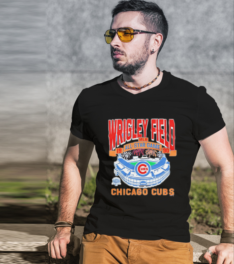 Wrigley Field 1990 MLB All Star Game Chicago Cubs T-Shirt