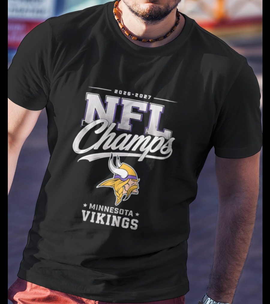 2026 2027 NFL Champs Minnesota Vikings T-Shirt