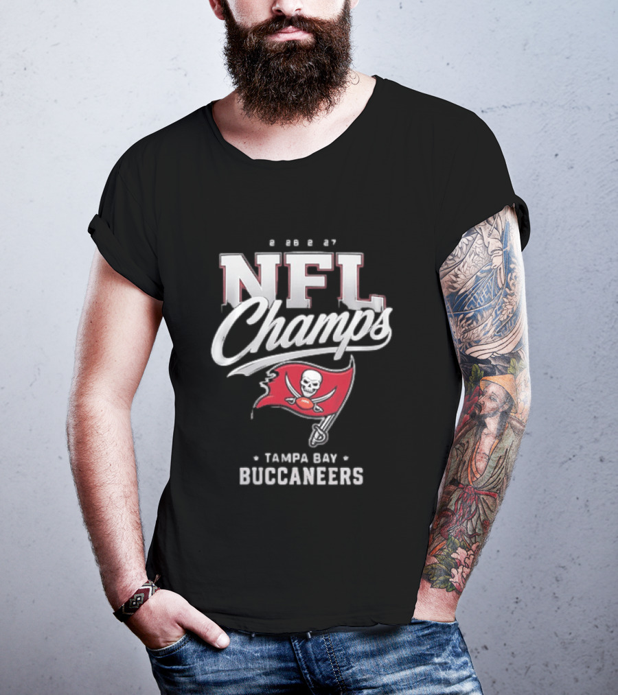 2026 2027 NFL Champs Tampa Bay Buccaneers T-Shirt