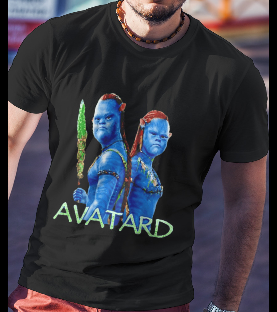 Avatar Avatard Blue Characters Humor Down T-Shirt