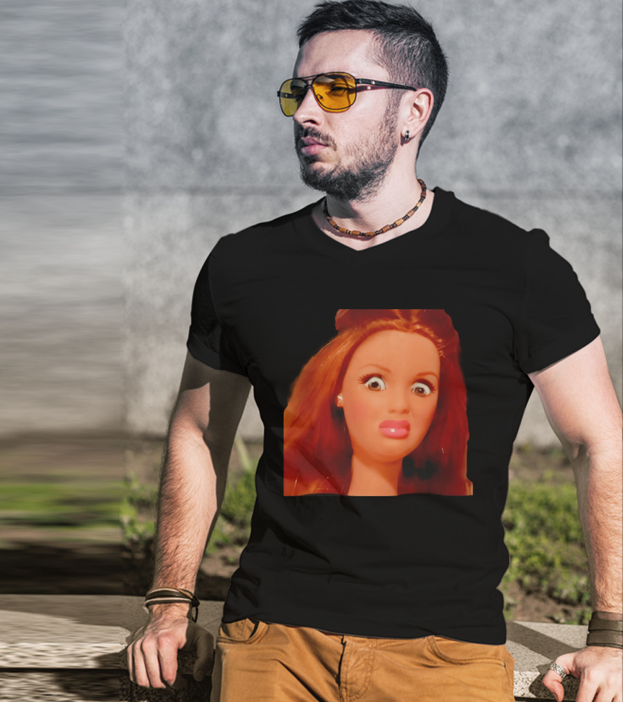 Disgusted Doll Meme Funny Barbie Expression T-Shirt