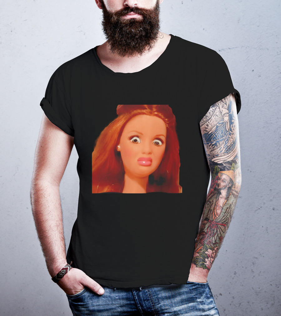 Disgusted Doll Meme Funny Barbie Expression T-Shirt