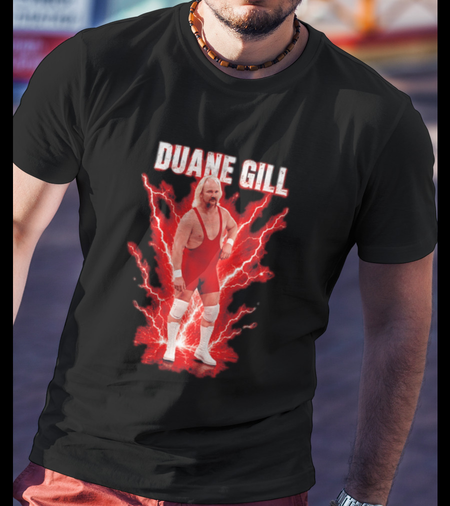 Duane Gill Professional Wrestling Wrestler Red Lightning Outfit T-Shirt