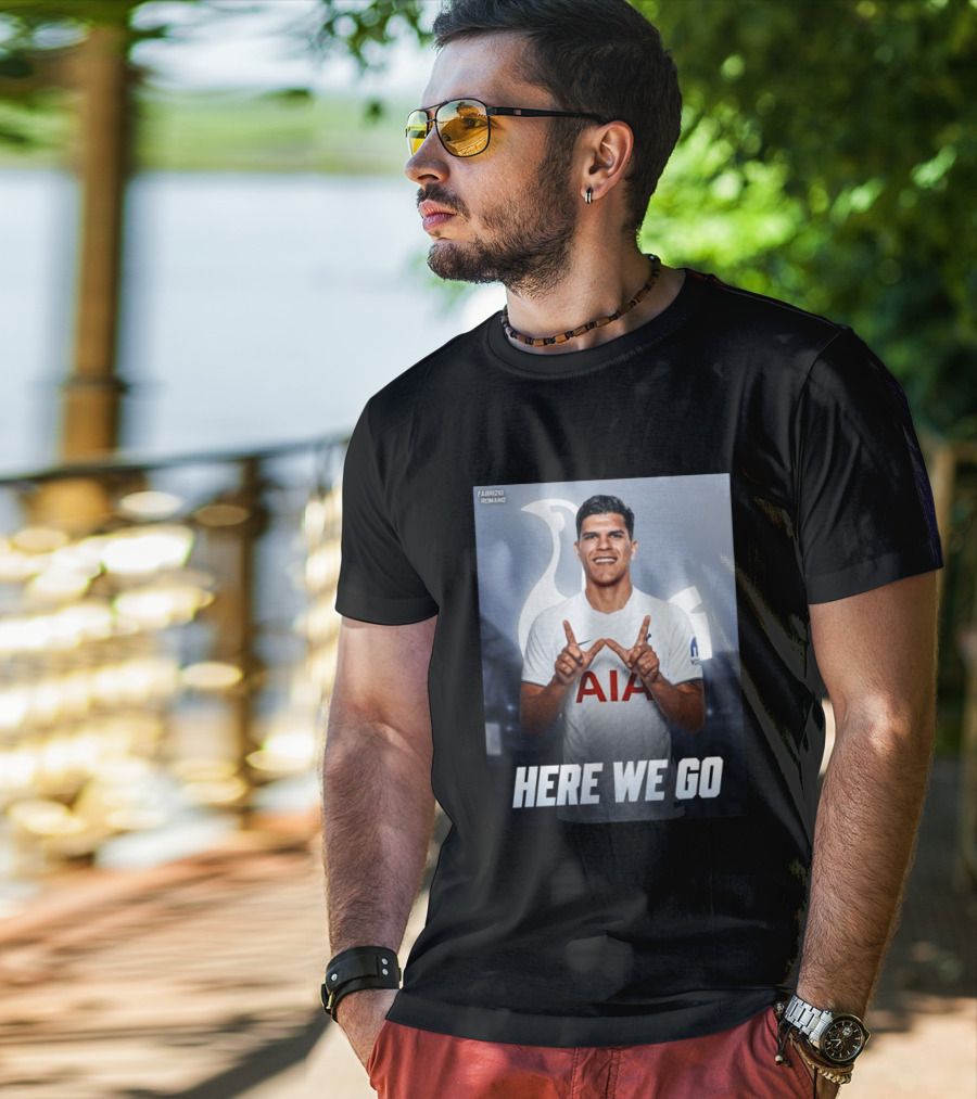 Fabrizio Romano Mateus Fernande Tottenham Here We Go T-Shirt