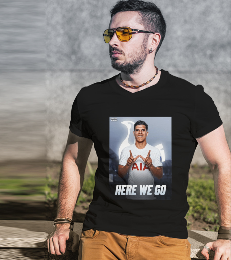 Fabrizio Romano Mateus Fernande Tottenham Here We Go T-Shirt