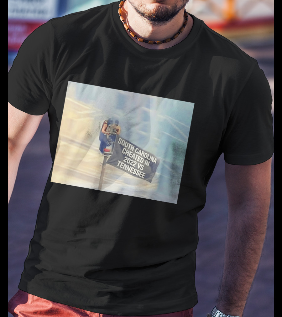 Empire State Building South Carolina Cheated 2022 Tennessee Flag T-Shirt
