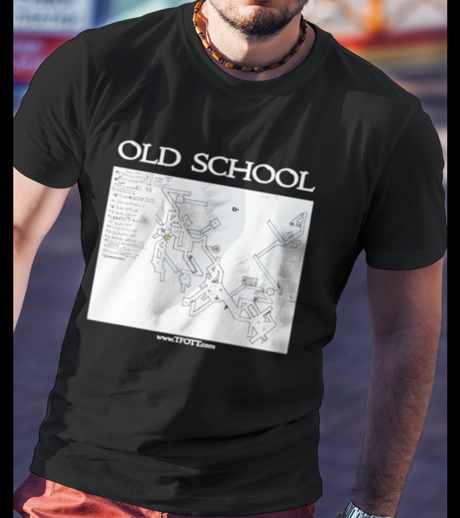 Old School Tonisborg Dungeon Map 1971 Dungeons And Dragons Retro Adventure T-Shirt