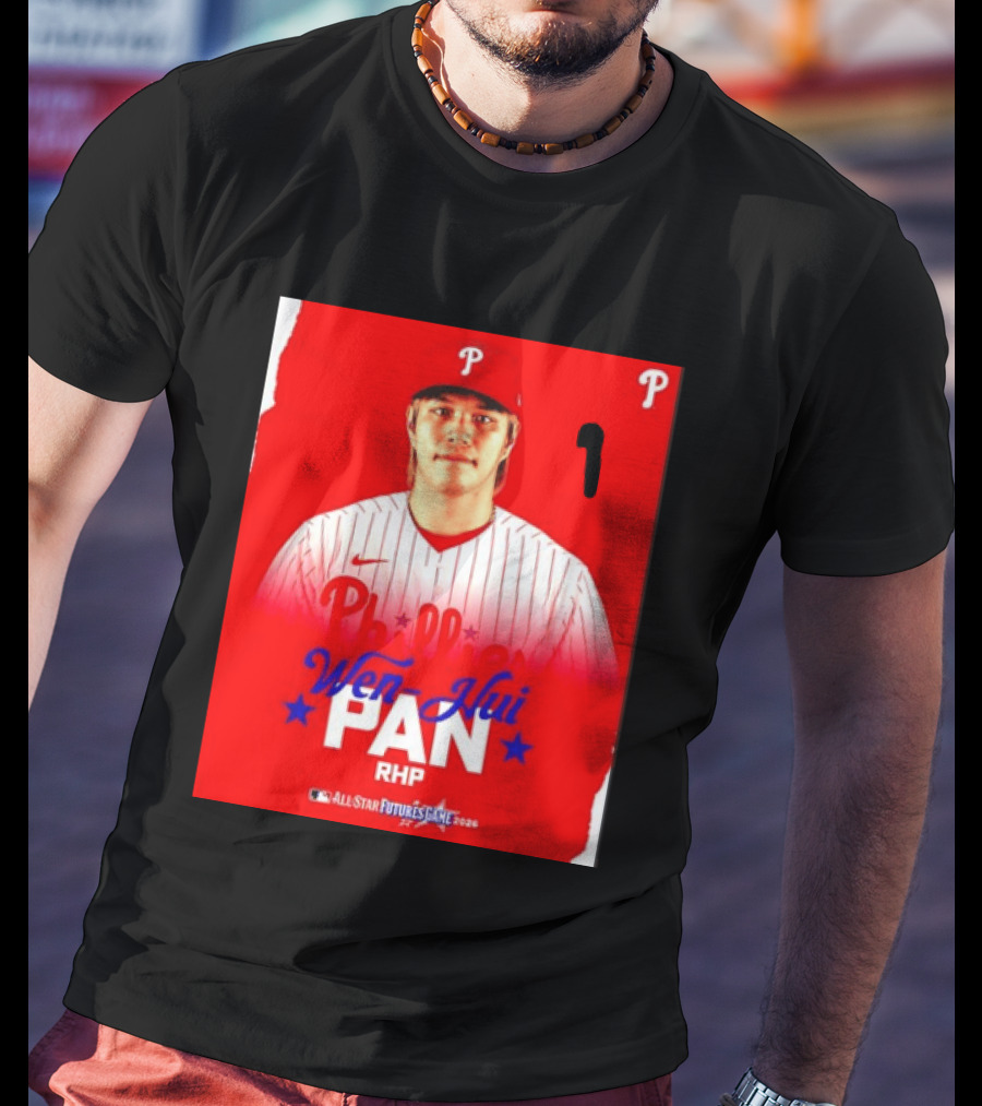 Wen Hui Pan Philadelphia Phillies RHP 2026 MLB All Star Futures Game T-Shirt