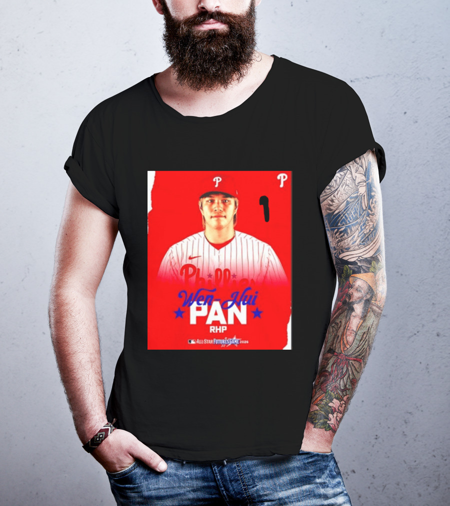Wen Hui Pan Philadelphia Phillies RHP 2026 MLB All Star Futures Game T-Shirt