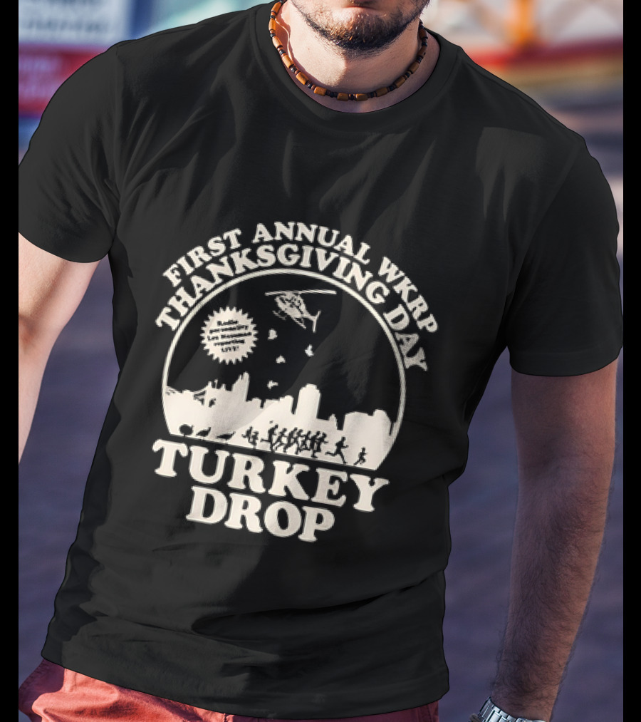 WKRP In Cincinnati First Annual Thanksgiving Day Turkey Drop T-Shirt