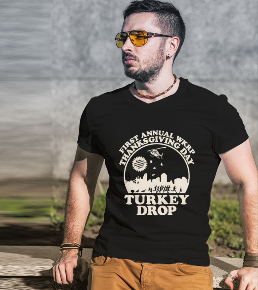 WKRP In Cincinnati First Annual Thanksgiving Day Turkey Drop T-Shirt