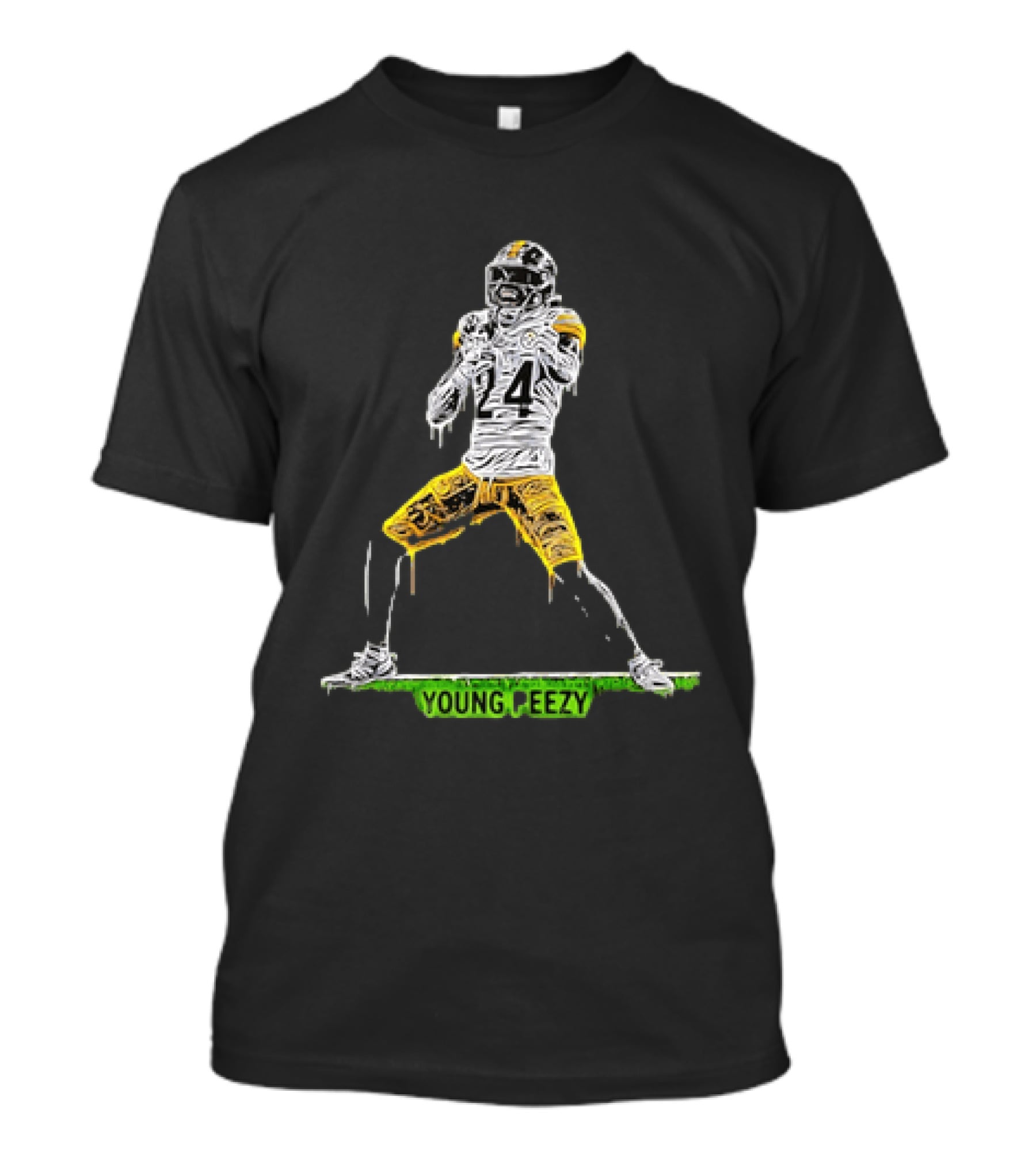 Young Peezy Pittsburgh Steelers Football Player 24 T-Shirt