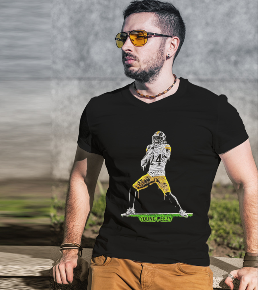 Young Peezy Pittsburgh Steelers Football Player 24 T-Shirt