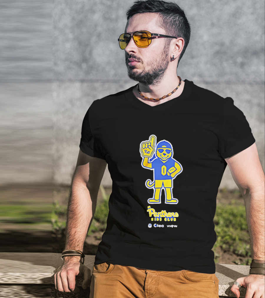 Pittsburgh Panthers Jr Panthers Club Clearview Mascot Football Fan T-Shirt