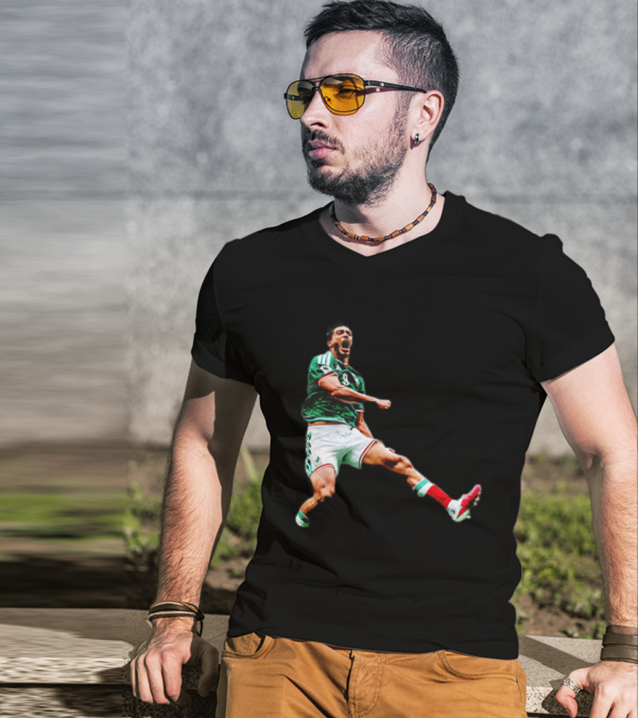 Raúl Jiménez Celebrating Mexico National Soccer Team Victory T-Shirt