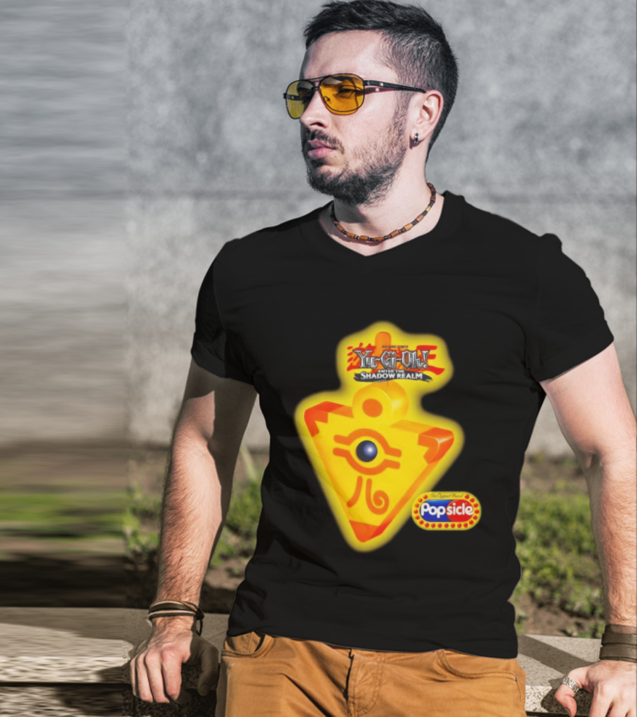 Shonen Jump Yu Gi Oh Enter The Shadow Realm Millennium Puzzle Popsicle T-Shirt