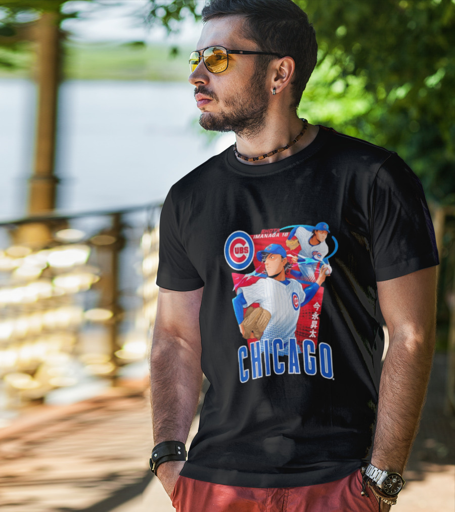 Chicago Cubs Shota Imanaga Anime Baseball Player T-Shirt