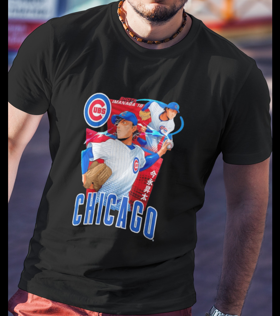 Chicago Cubs Shota Imanaga Anime Baseball Player T-Shirt
