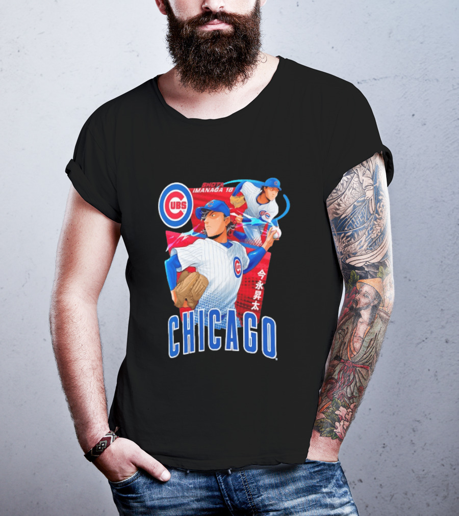 Chicago Cubs Shota Imanaga Anime Baseball Player T-Shirt