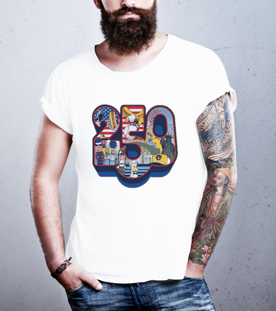 250th Anniversary Of America 2026 Patriotic Eagle Liberty Fireworks Baseball Celebration T-Shirt