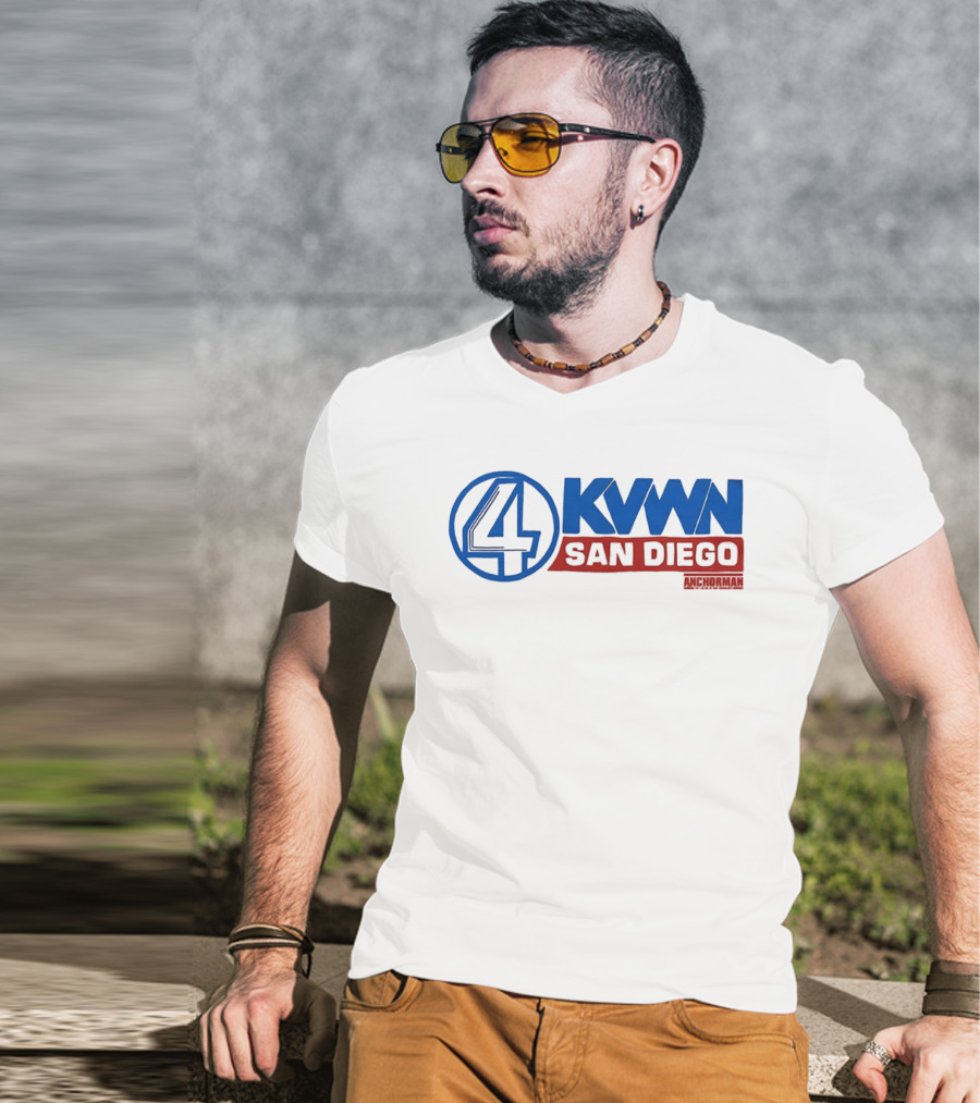 Anchorman KVWN 4 San Diego News Channel T-Shirt