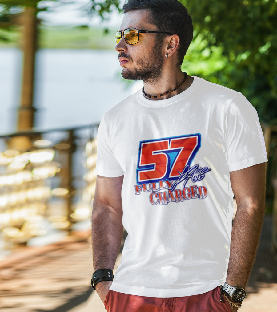 Kyle Larson 57 Fully Charged Hendrick Motorsports Racing Fan T-Shirt