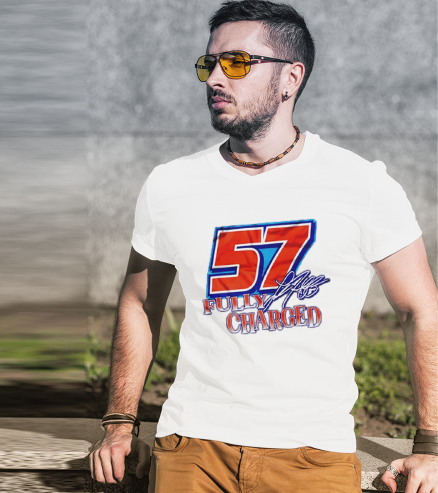 Kyle Larson 57 Fully Charged Hendrick Motorsports Racing Fan T-Shirt