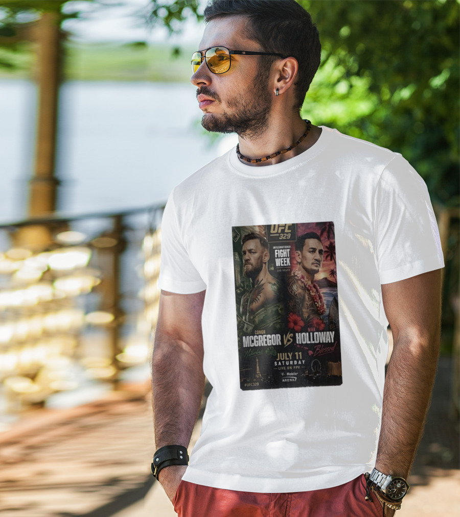 UFC 329 International Fight Week Conor McGregor Vs Max Holloway July 11 Las Vegas Live On PPV Arena 7 T-Shirt