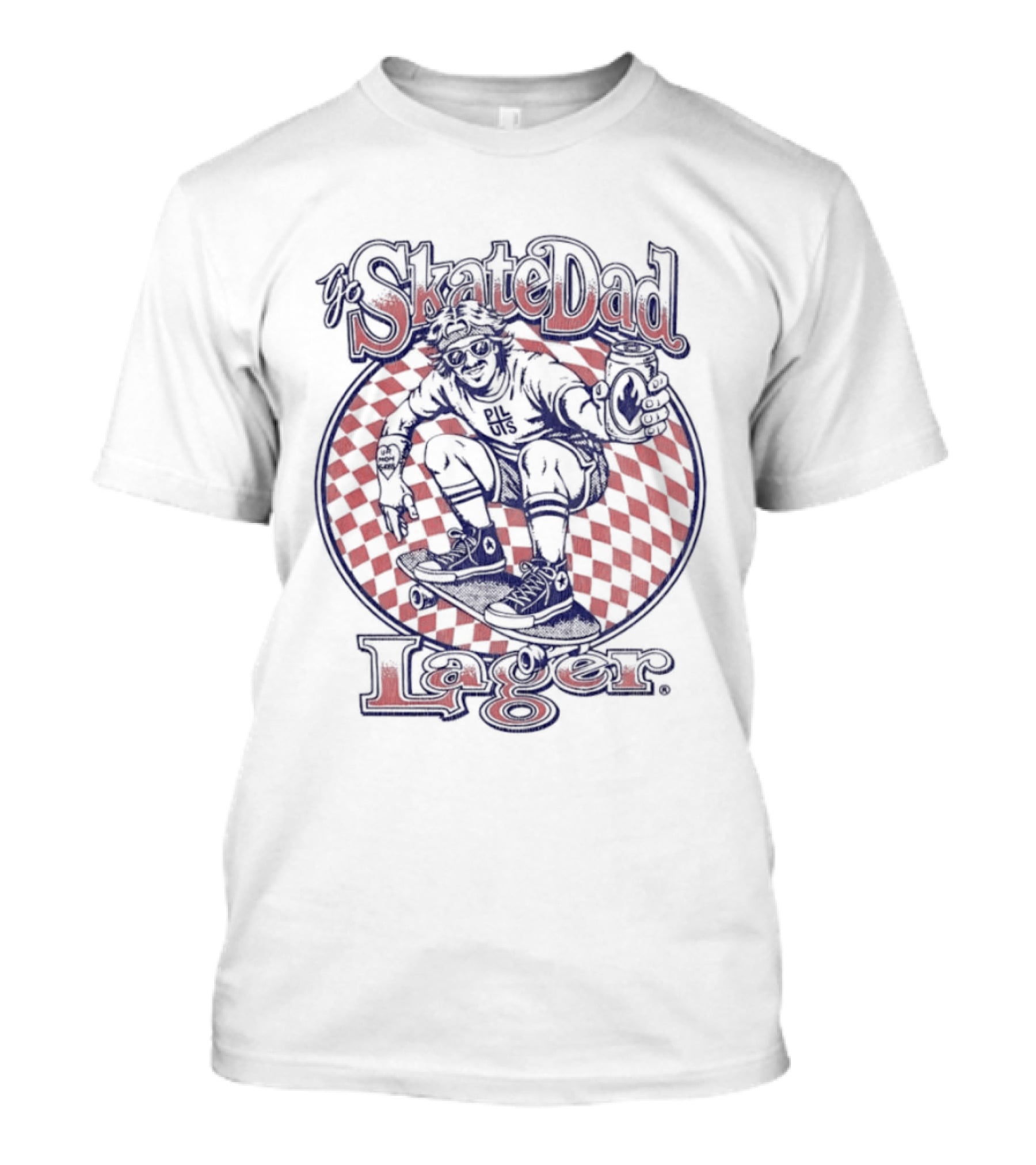 SkateDad Lager Ur Mom Sucks Pi L Uis Skateboarder T-Shirt