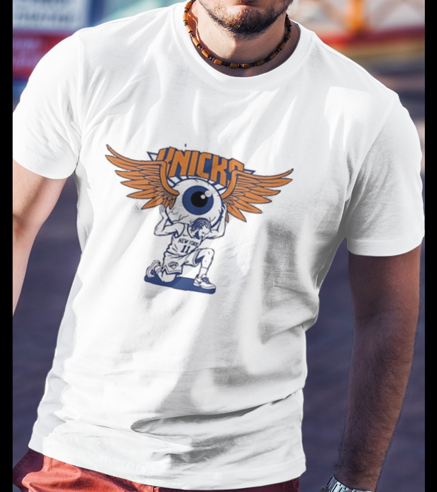 Grateful Dead New York Knicks Jalen Brunson Winged Eyeball Collaboration T-Shirt