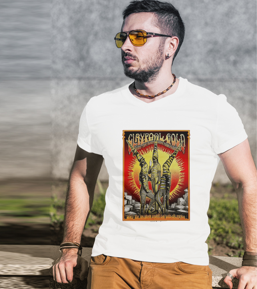 Primus Claypool Gold Tour 2026 Gallagher Square San Diego July 1 Psychedelic T-Shirt