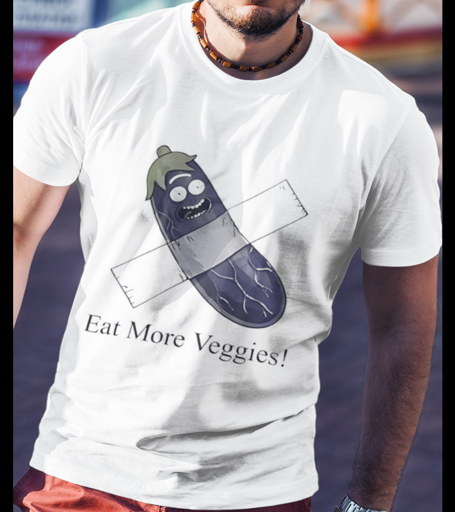 Rick Sanchez Eat More Veggies Tape Pickle T-Shirt