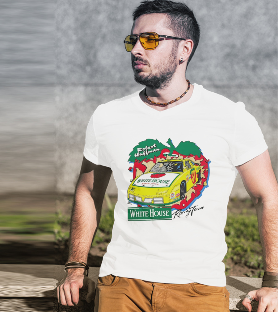 Robert Huffman White House Apple Juice Racing Team Car 37 NASCAR T-Shirt