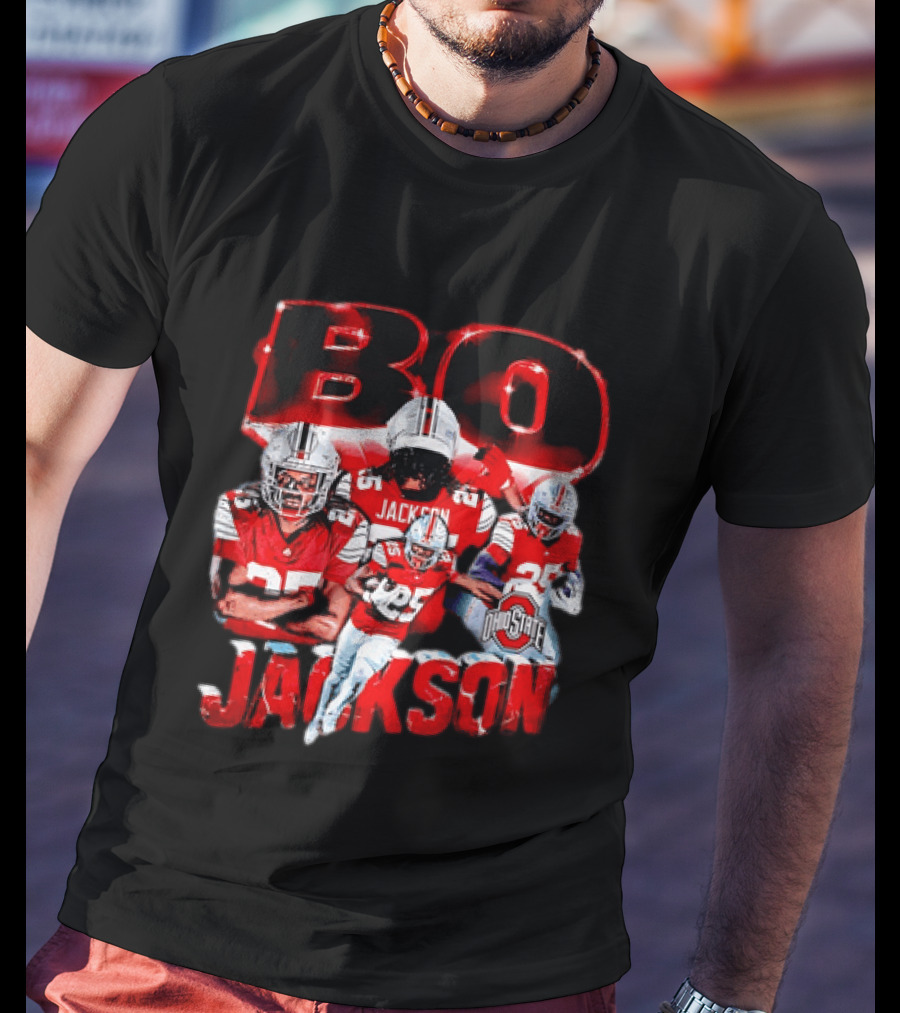 Bo Jackson Ohio State Football Player Sports Team T-Shirt