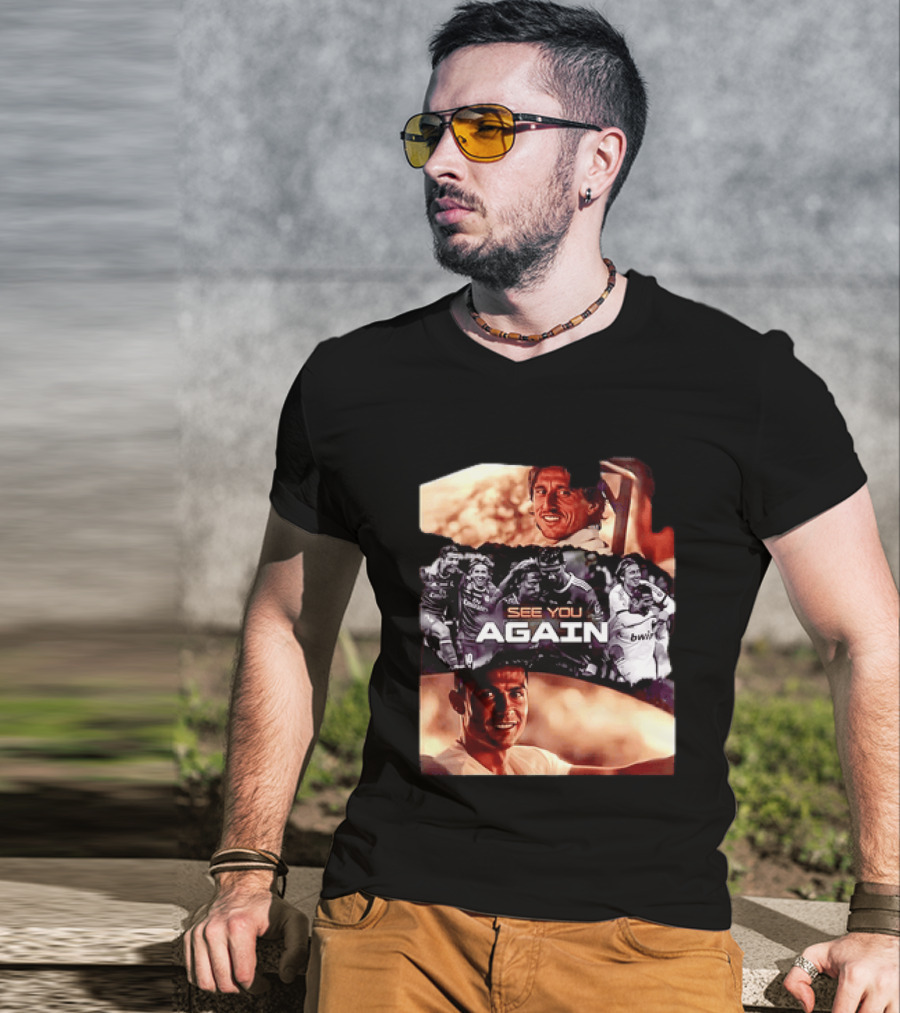 Luka Modric Cristiano Ronaldo Real Madrid See You Again Reunion T-Shirt