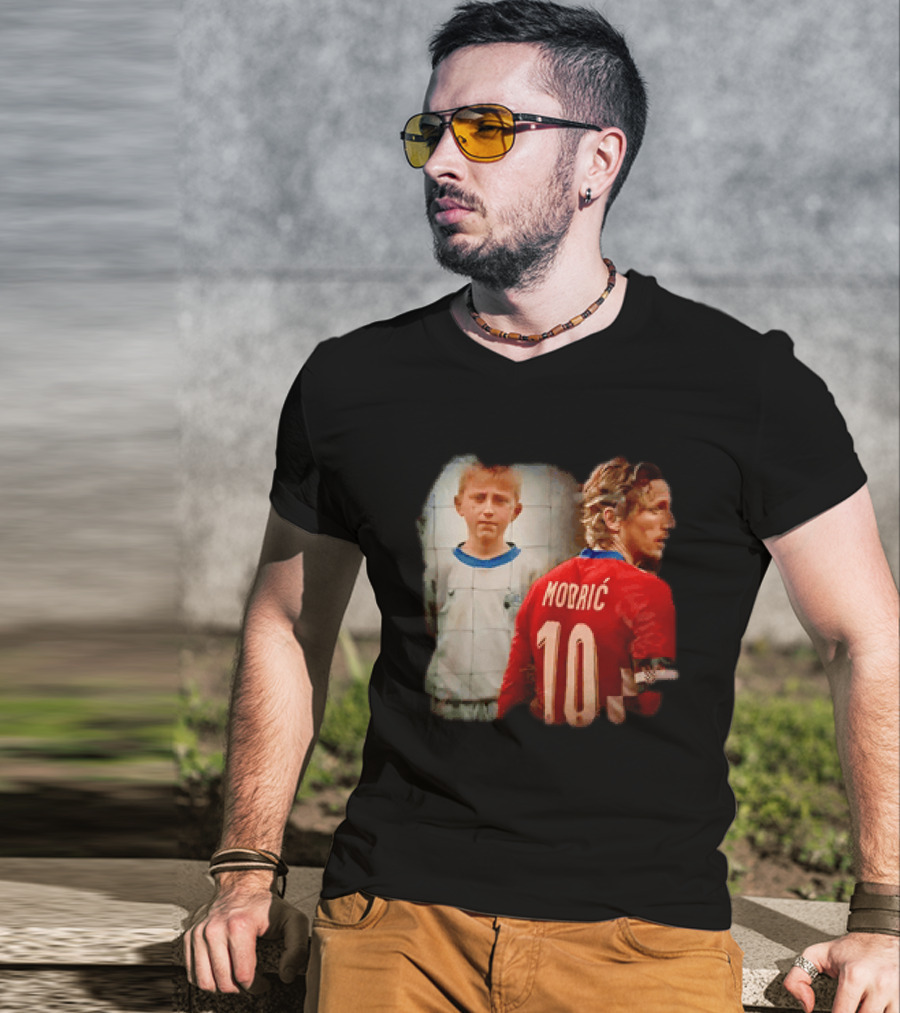 Luka Modrić Croatia National Team The Last Dance Young Modrić 10 T-Shirt