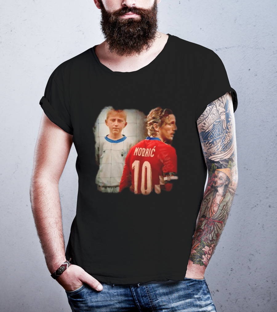 Luka Modrić Croatia National Team The Last Dance Young Modrić 10 T-Shirt