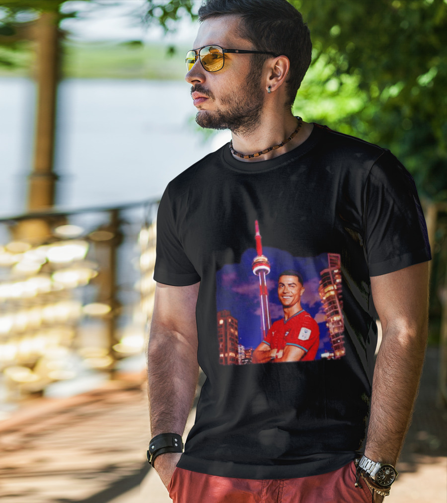Cristiano Ronaldo Portugal National Team Iconic Victory Celebration T-Shirt