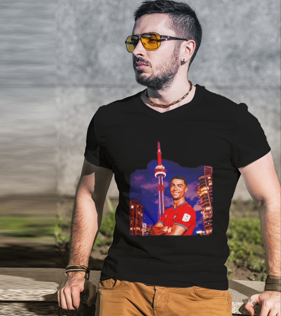 Cristiano Ronaldo Portugal National Team Iconic Victory Celebration T-Shirt
