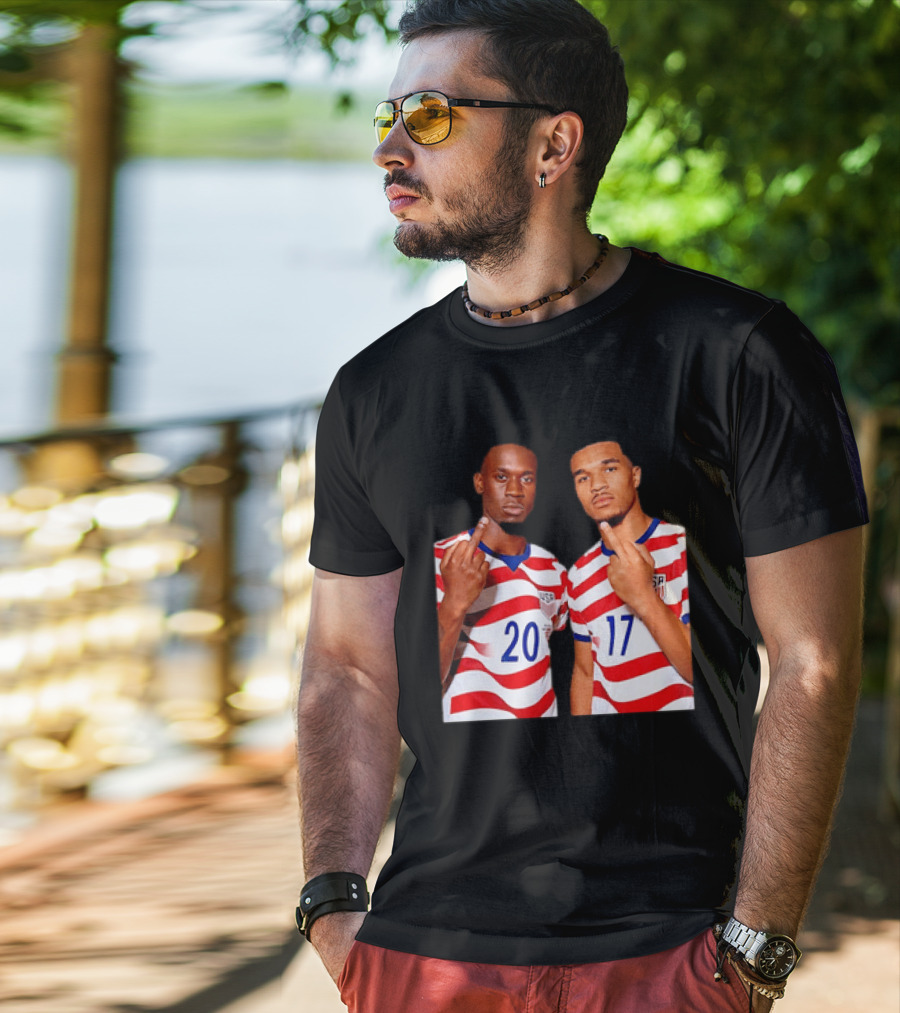 Folarin Balogun Malik Tillman USA National Team Middle Finger T-Shirt