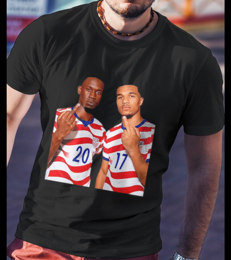 Folarin Balogun Malik Tillman USA National Team Middle Finger T-Shirt