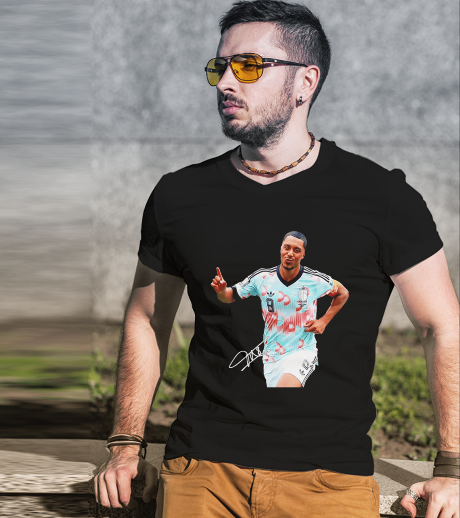 Youri Tielemans Belgium National Football Adidas Number 8 T-Shirt