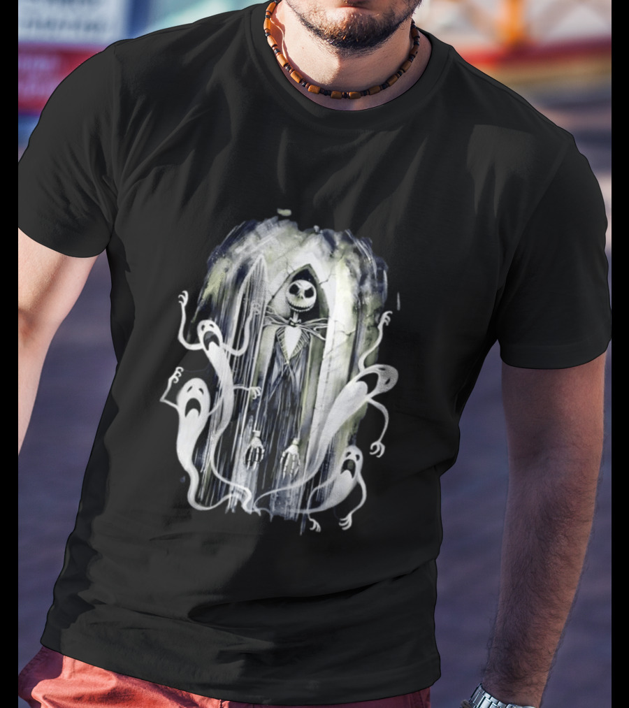 Jack Skellington The Nightmare Before Christmas Ghosts Arched Doorway T-Shirt