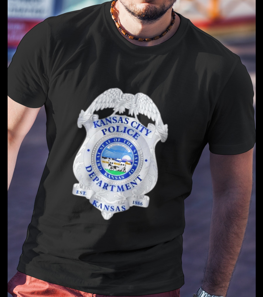 Kansas City Police Department Seal Badge Kansas Est. 1886 T-Shirt