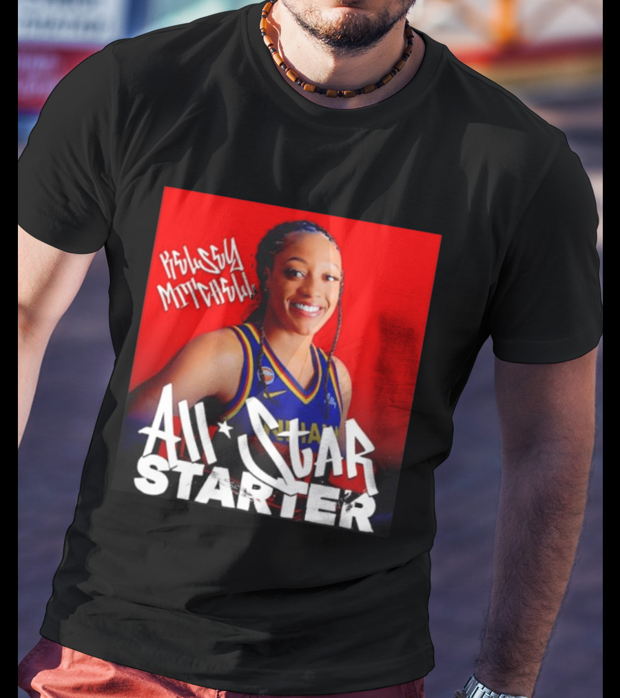 Kelsey Mitchell Indiana Fever All Star Starter Basketball T-Shirt
